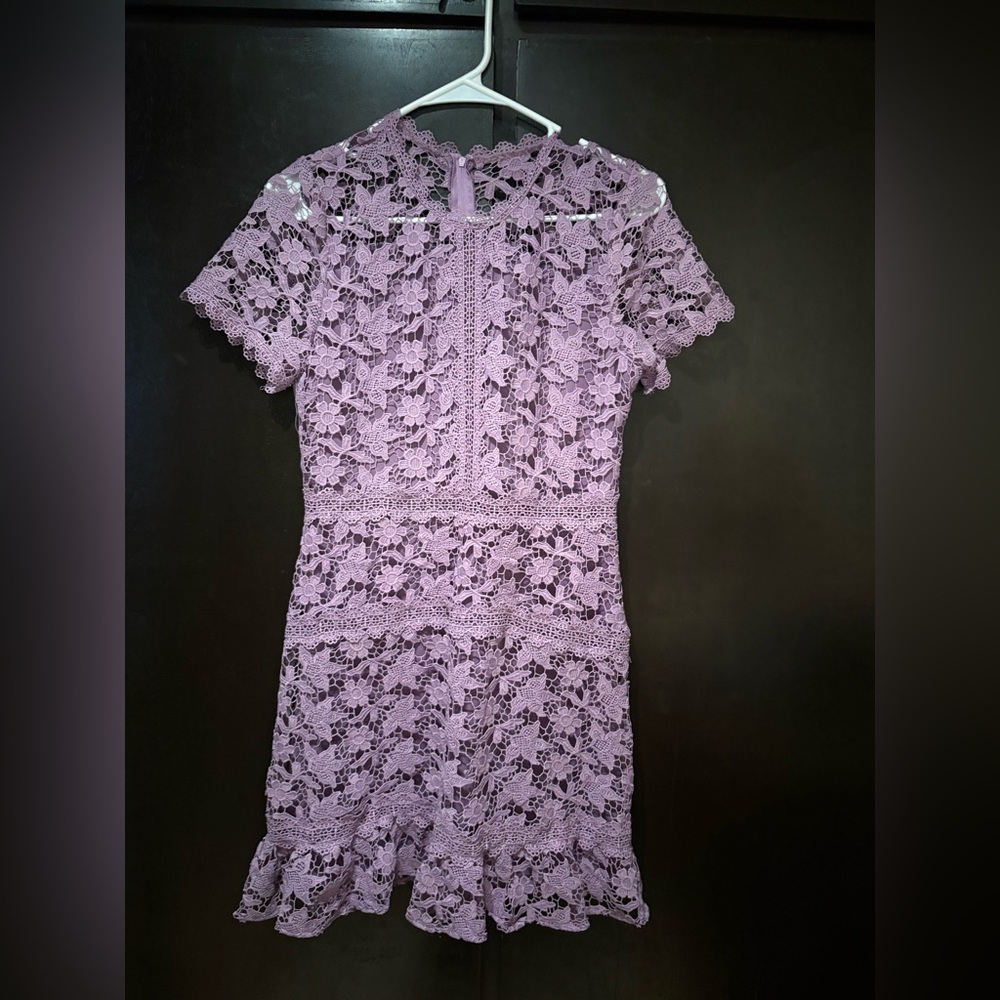 GB Girls Lavender Lace Mini Dress